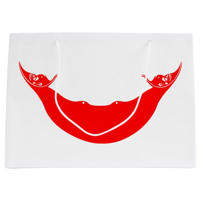 Flagge der Osterinsel (Rapa Nui) Große Geschenktüte (Vorderseite)