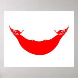 Flagge der Osterinsel (Rapa Nui) Poster