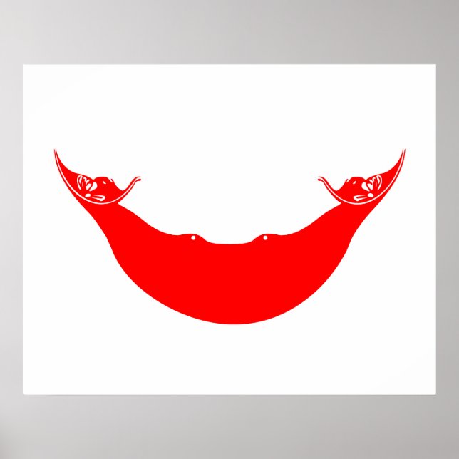 Flagge der Osterinsel (Rapa Nui) Poster (Vorne)