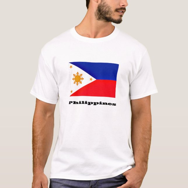 Flagge der Philippinen, Archipel, T-Shirt (Vorderseite)