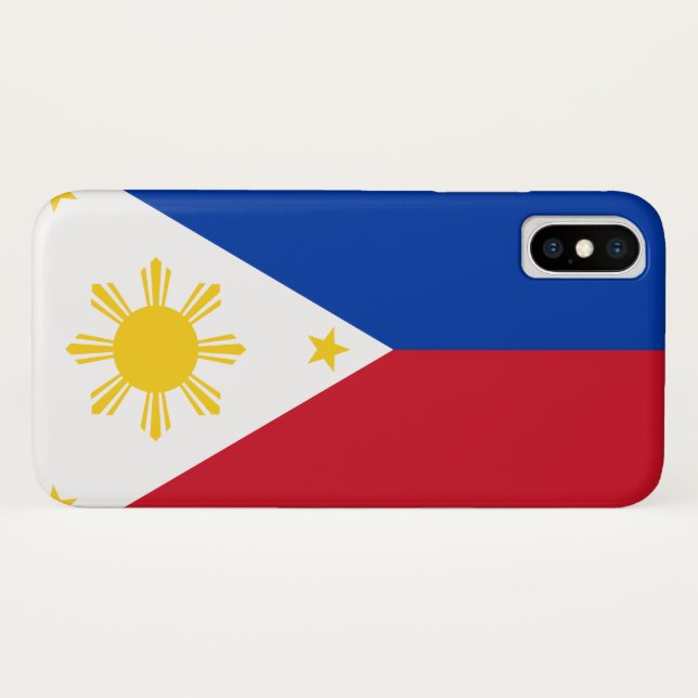 Flagge der Philippinen Case-Mate iPhone Hülle (Rückseite (Horizontal))