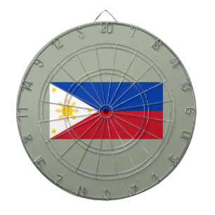 Flagge der Philippinen Dartscheibe