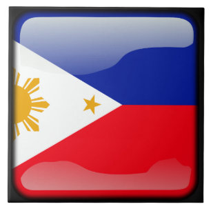 Flagge der Philippinen Fliese