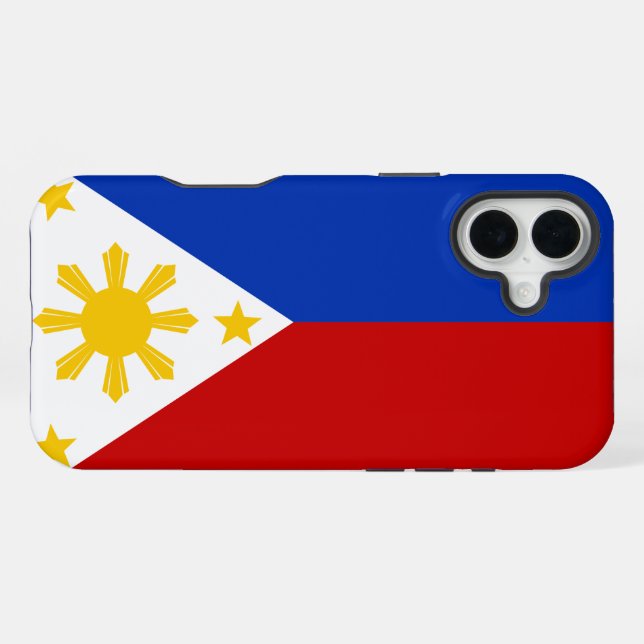 Flagge der Philippinen iPhone 16 Plus Hülle (Rückseite (Horizontal))