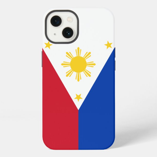 Flagge der Philippinen iPhone Hülle (Rückseite)