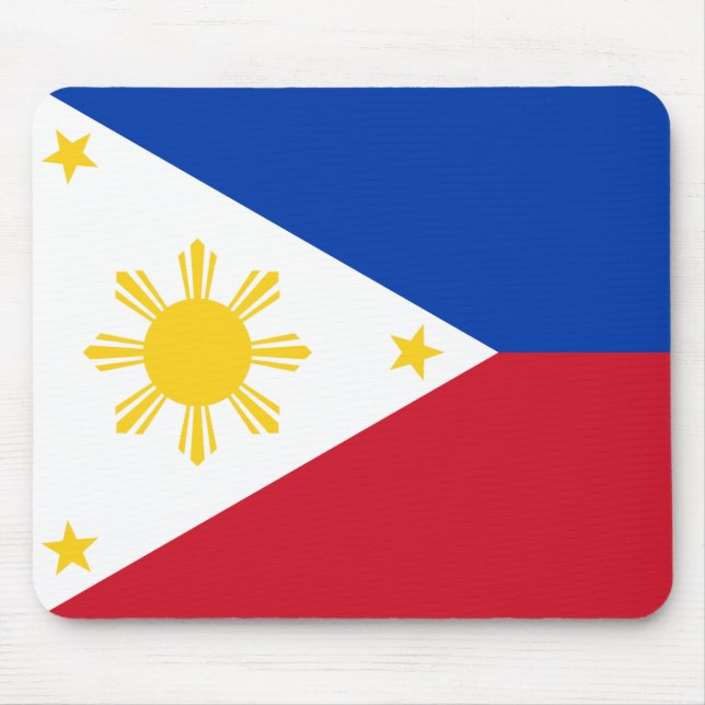 Flagge der Philippinen Mousepad (Vorne)