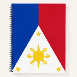 Flagge der Philippinen Notizbuch