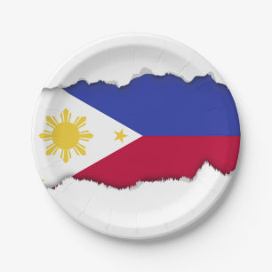 Flagge der Philippinen Pappteller