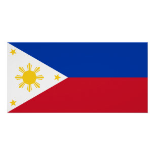 Flagge der Philippinen Poster
