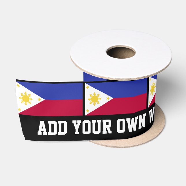 Flagge der Philippinen Satinband (Spule)
