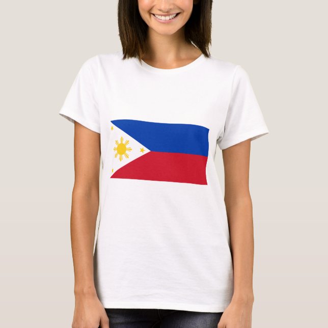 Flagge der Philippinen T-Shirt (Vorderseite)