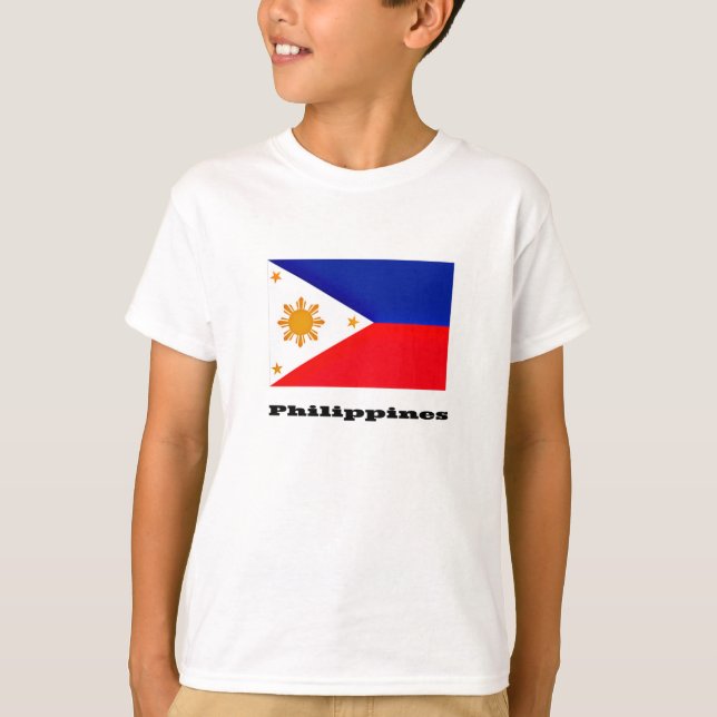 Flagge der Philippinen T-Shirt (Vorderseite)