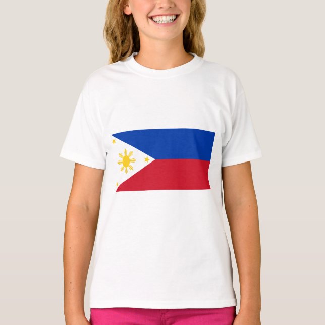 Flagge der Philippinen T-Shirt (Vorderseite)