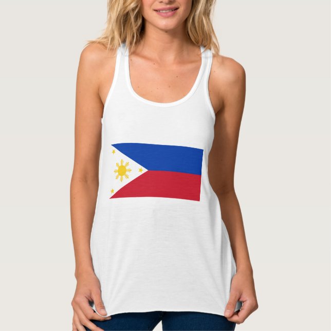 Flagge der Philippinen Tank Top (Vorderseite)