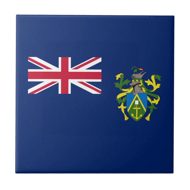 Flagge der Pitcairn-Inseln Fliese (Vorderseite)