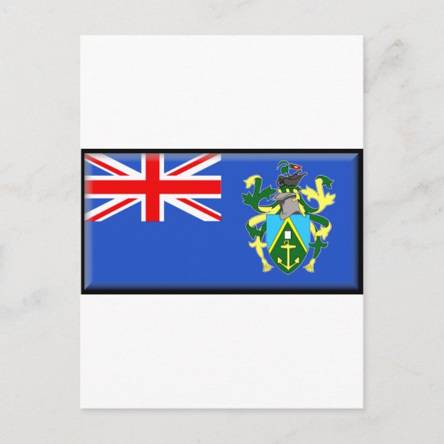 Flagge der Pitcairn-Inseln Postkarte (Vorderseite)