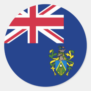Flagge der Pitcairn-Inseln Runder Aufkleber