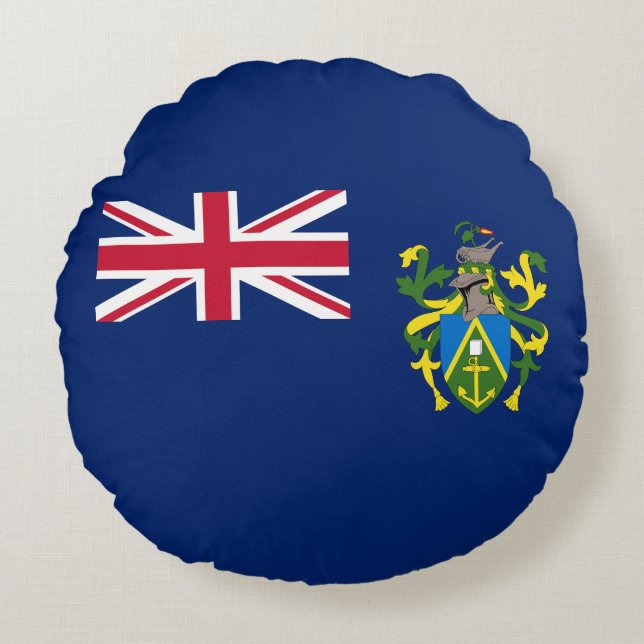 Flagge der Pitcairn-Inseln Rundes Kissen (Vorderseite)