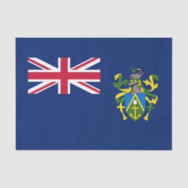 Flagge der Pitcairn-Inseln Seidenpapier (Vorderseite)