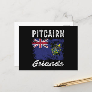 Flagge der Pitcairninseln bedruckt Postkarte