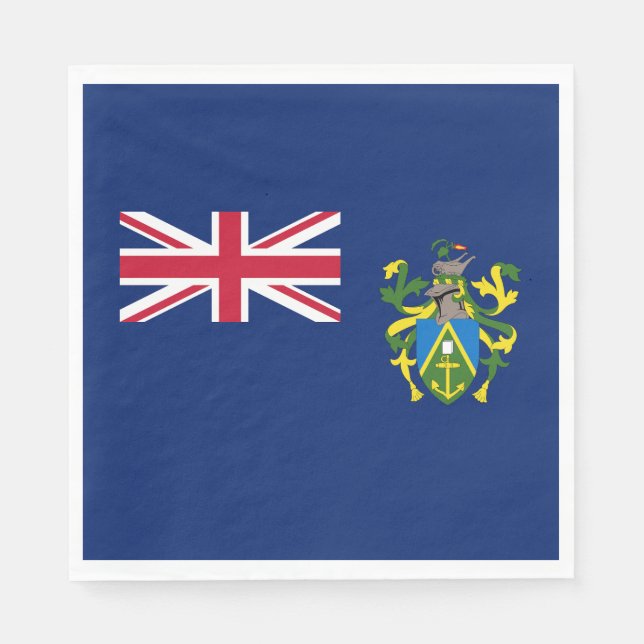 Flagge der Pitcairninseln Serviette (Vorderseite)