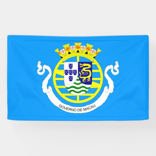 Flagge der portugiesischen Regierung Macau (1976-1 Banner (Horizontal)