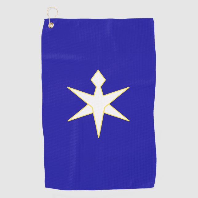 Flagge der Präfektur Chiba, Japan Golfhandtuch (Vorderseite)