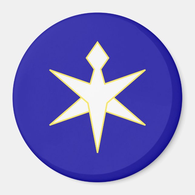 Flagge der Präfektur Chiba, Japan Magnet (Vorne)