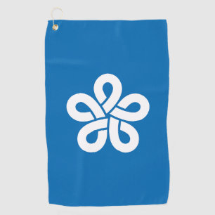 Flagge der Präfektur Fukuoka, Japan Golfhandtuch