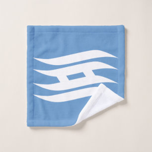 Flagge der Präfektur Hyogo, Japan Waschlappen
