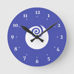 Flagge der Präfektur Ibaraki, Japan Runde Wanduhr