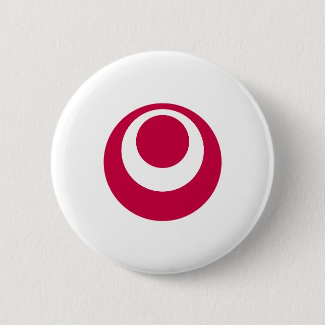 Flagge der Präfektur Okinawa, Japan Button (Vorderseite)