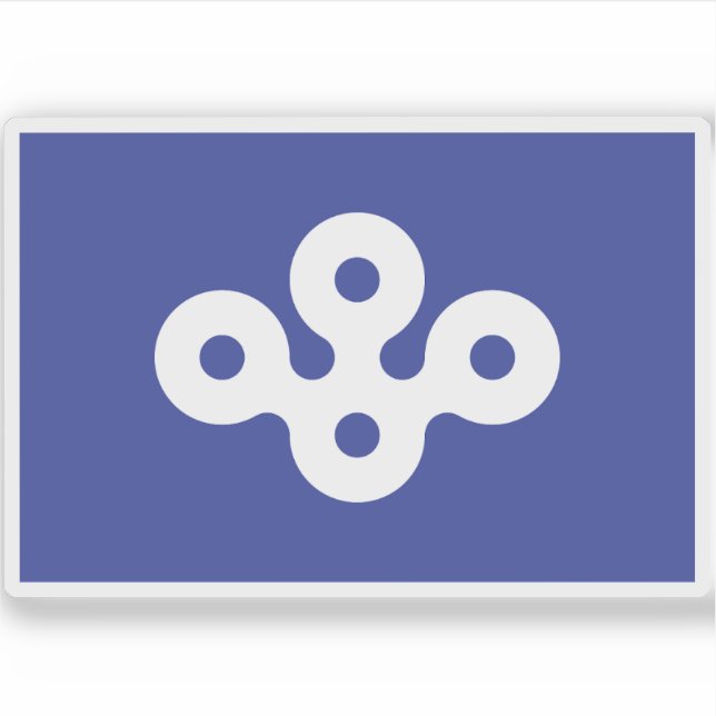 Flagge der Präfektur Osaka, Japan Aufkleber (Vorderseite)