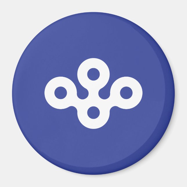 Flagge der Präfektur Osaka, Japan Magnet (Vorne)