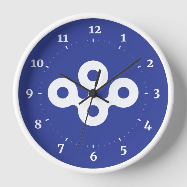 Flagge der Präfektur Osaka, Japan Uhr (Vorderseite)