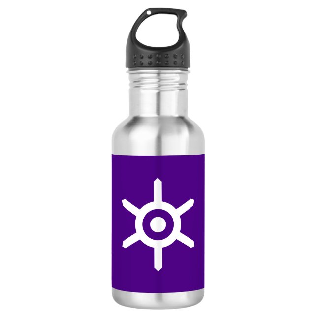 Flagge der Präfektur Tokio, Japan Wasserflasche (Vorderseite)