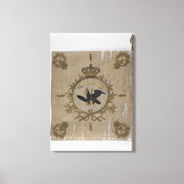 Flagge der preußischen Infanterie Leinwanddruck (Vorderseite)