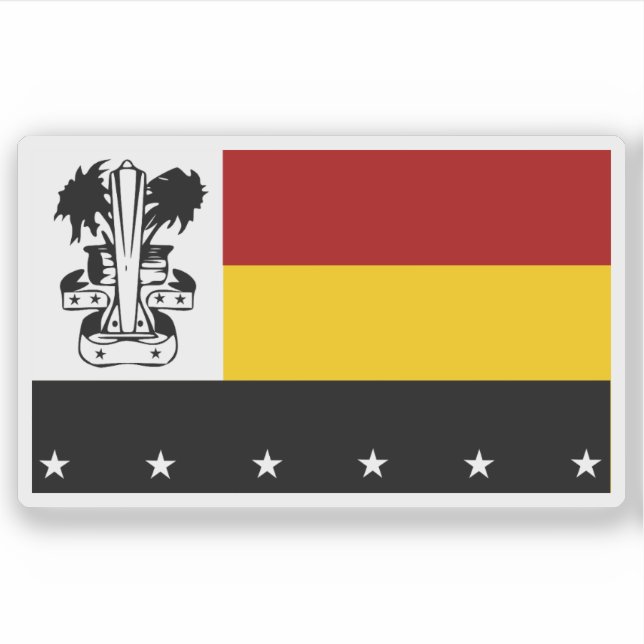 Flagge der Provinz Madang, Papua Neue Guinea Aufkleber (Vorderseite)