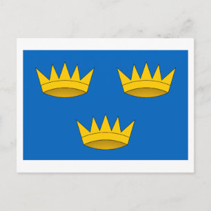 Flagge der Provinz Munster Postkarte