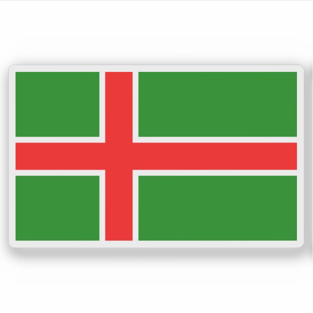 Flagge der Provinz Småland, Schweden Aufkleber (Vorderseite)