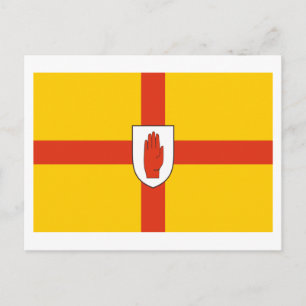 Flagge der Provinz Ulster Postkarte