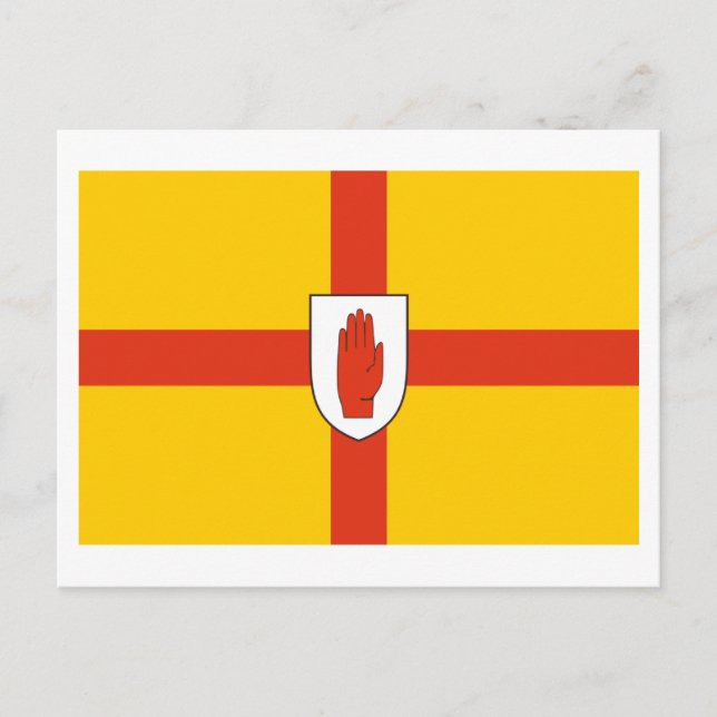 Flagge der Provinz Ulster Postkarte (Vorderseite)