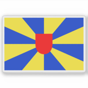 Flagge der Provinz Westflandern, Belgien Aufkleber