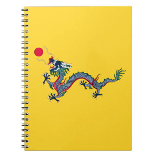 Flagge der Qing-Dynastie China Notizblock
