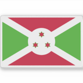 Flagge der Republik Burundi Aufkleber