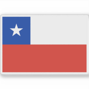 Flagge der Republik Chile Aufkleber