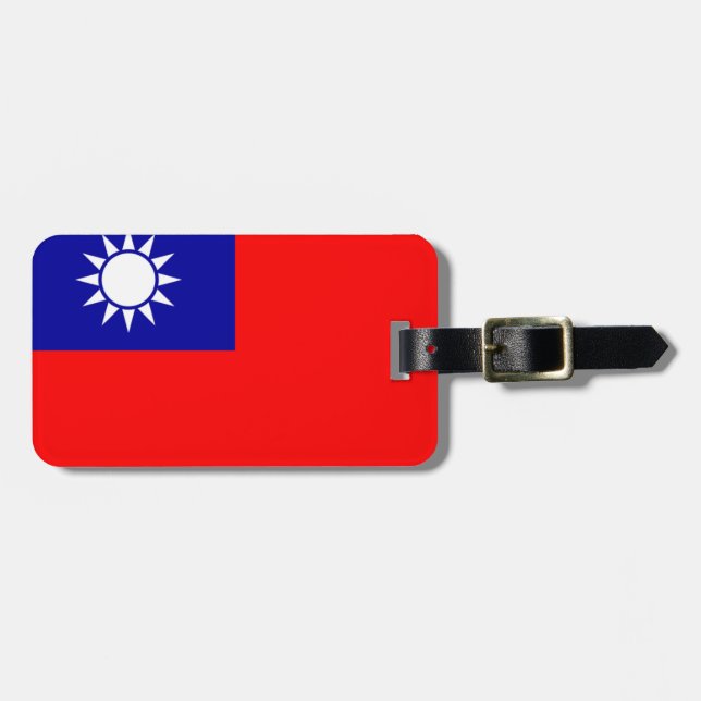 Flagge der Republik China Persönliche Easy-ID Gepäckanhänger (Vorderseite horizontal)