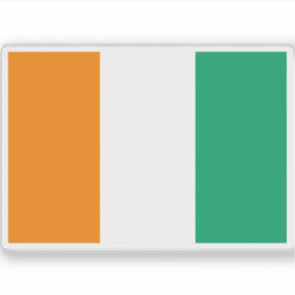 Flagge der Republik Côte d'Ivoire (Côte d'Ivoire) Aufkleber