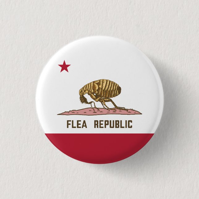 Flagge der Republik Flandern Button (Vorderseite)