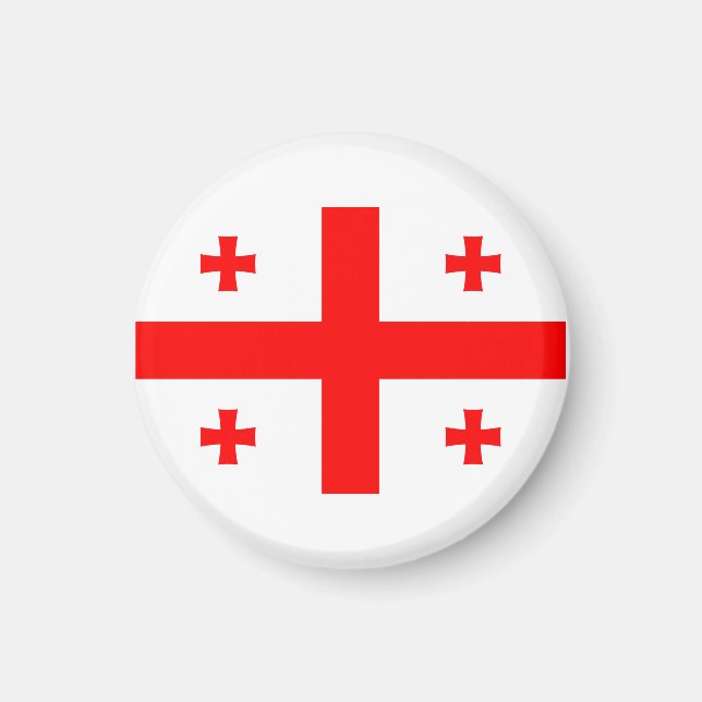 Flagge der Republik Georgien Magnet (Vorne)